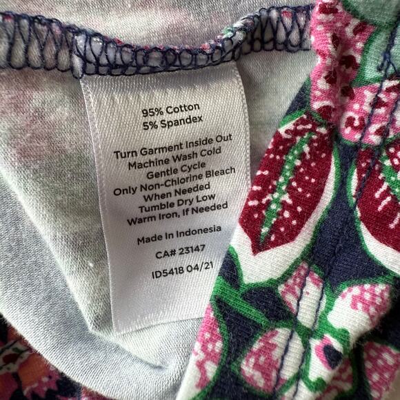 Talbots Tee Size S/P Blue floral - Picture 7 of 9